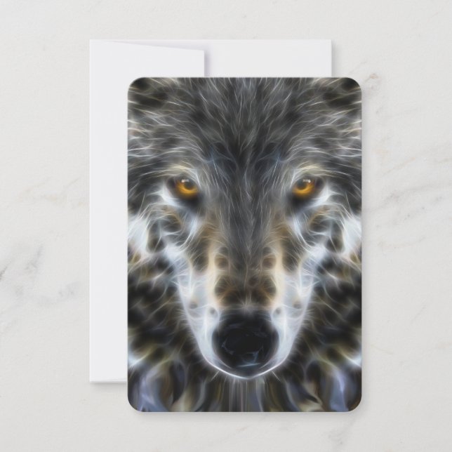 Woodland Wolf Inspirational Portrait (Devant)