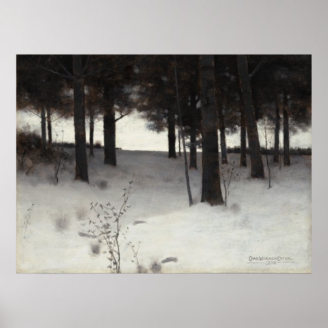 Woods en hiver - Charles W. Eaton Poster d'art (Devant)