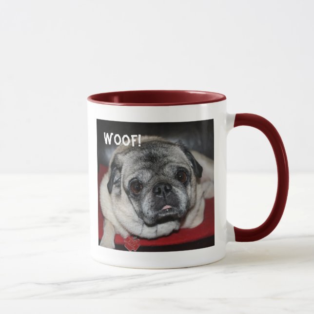 Woof, Carlin Ringer Mug (Droite)