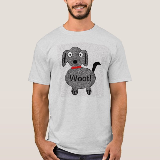 Woot ! Le T-shirt des hommes de chiot (Devant)