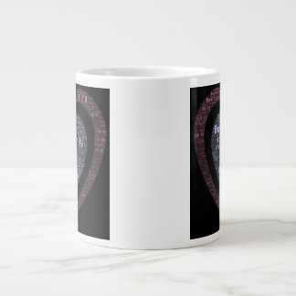 Word Art Black Valentine's Day Mug