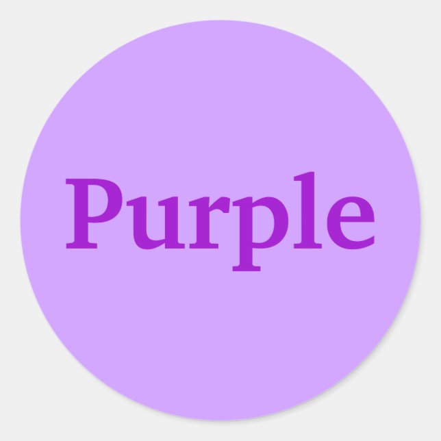 Word couleur violet sur les stickers Lavender (Devant)