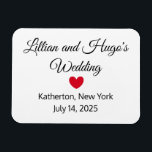 Words & Heart Mariage Magnet<br><div class="desc">Cet aimant peut servir un souvenir,  longtemps après votre mariage. Vous pouvez en acheter plusieurs,  et les donner à des gens dans votre mariage. Vous pouvez même en acheter plus,  pour donner à vos invités. Précieux. Personnalisable . Par Sharon Lee Hudson. Tous droits réservés.</div>