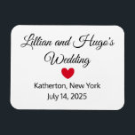 Words & Heart Mariage Magnet<br><div class="desc">Cet aimant peut servir un souvenir,  longtemps après votre mariage. Vous pouvez en acheter plusieurs,  et les donner à des gens dans votre mariage. Vous pouvez même en acheter plus,  pour donner à vos invités. Précieux. Personnalisable . Par Sharon Lee Hudson. Tous droits réservés.</div>