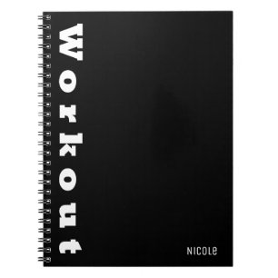 WORKOUT Journal Fitness Planning Diet & Gym Custom