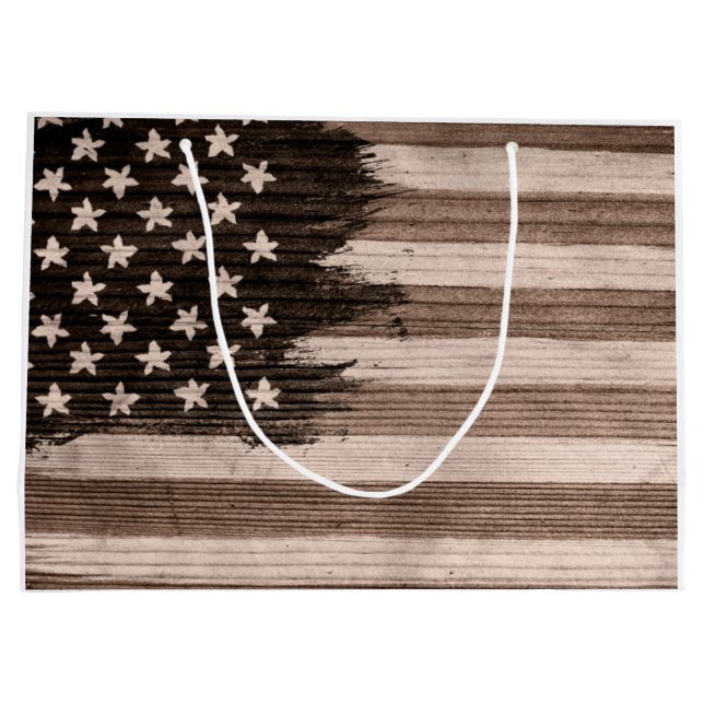 World American Flag USA Grand sac cadeau (Dos)