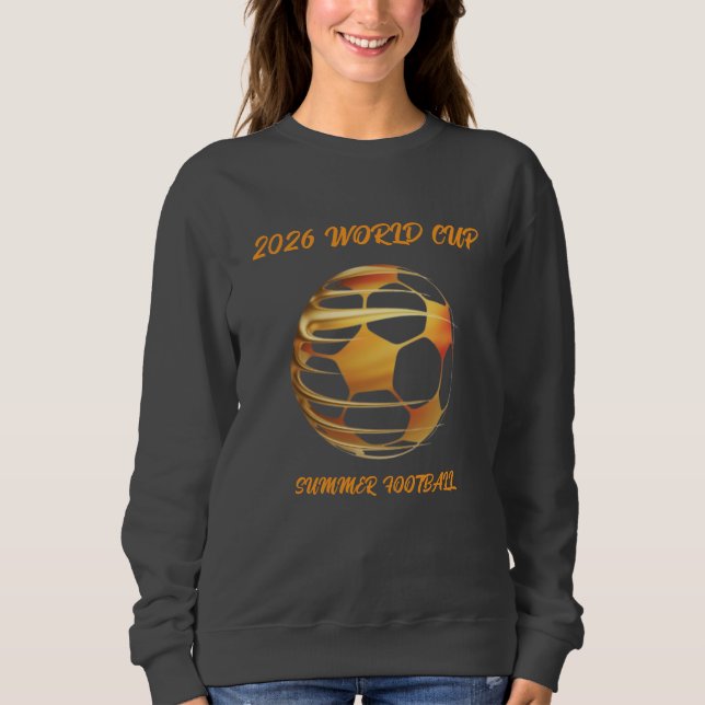 World Cup 2026 Gold Trophy  Hoodie Sweatshirt (Devant)