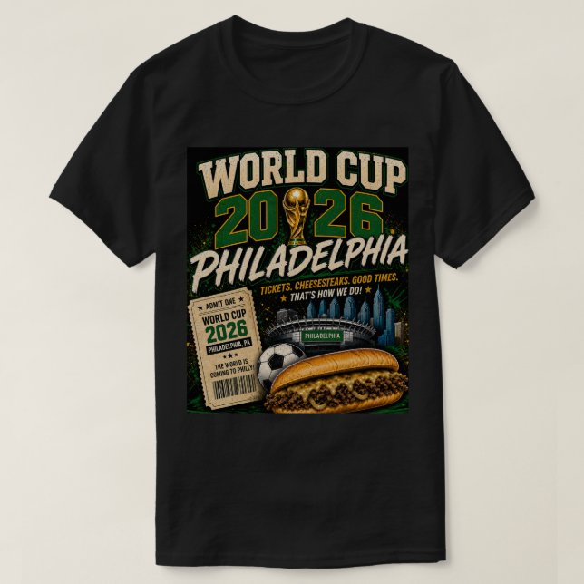 World cup 2026 T-Shirt Philadelphia  (Design devant)