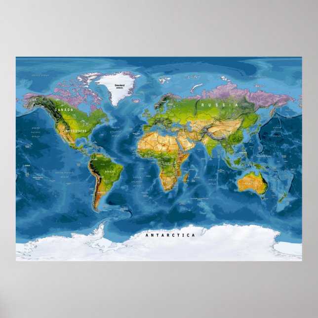 World Map Poster (Devant)