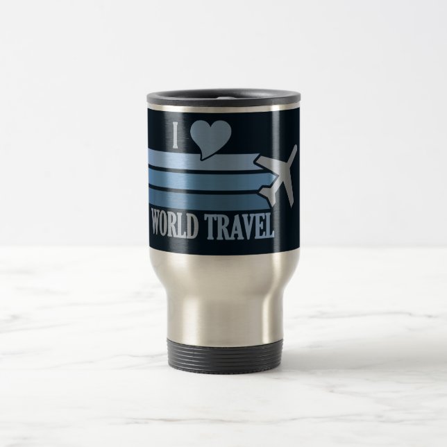 World Travel tasse - choisissez style et couleur (Centre)