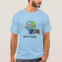 World Traveller, emballé et prêt à aller T-shirt