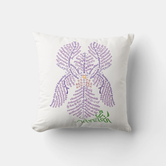 World Word Iris Coussin (Recto)