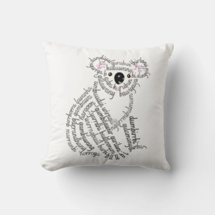 World Word Koala Coussin