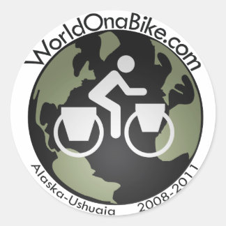 WorldOnaBike.com Logo autocollant