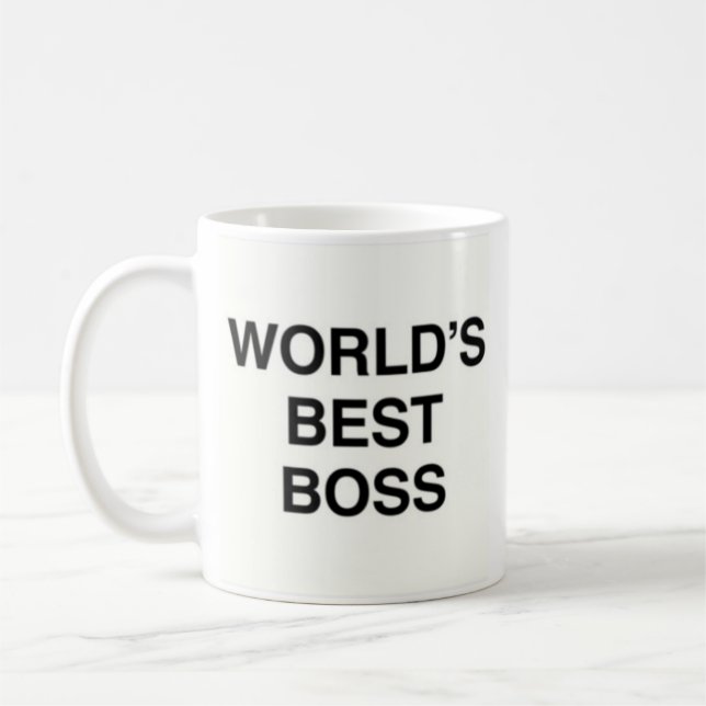 world's best boss the office mug (Gauche)