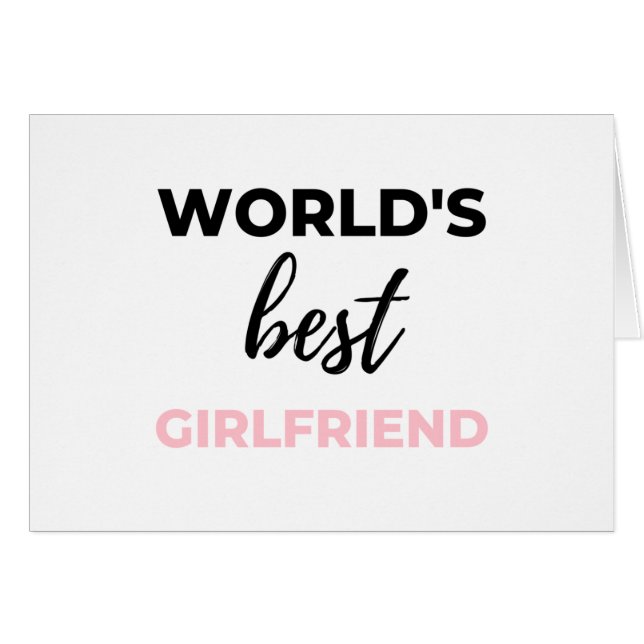 World's Best Girlfriend Black (Devant horizontal)