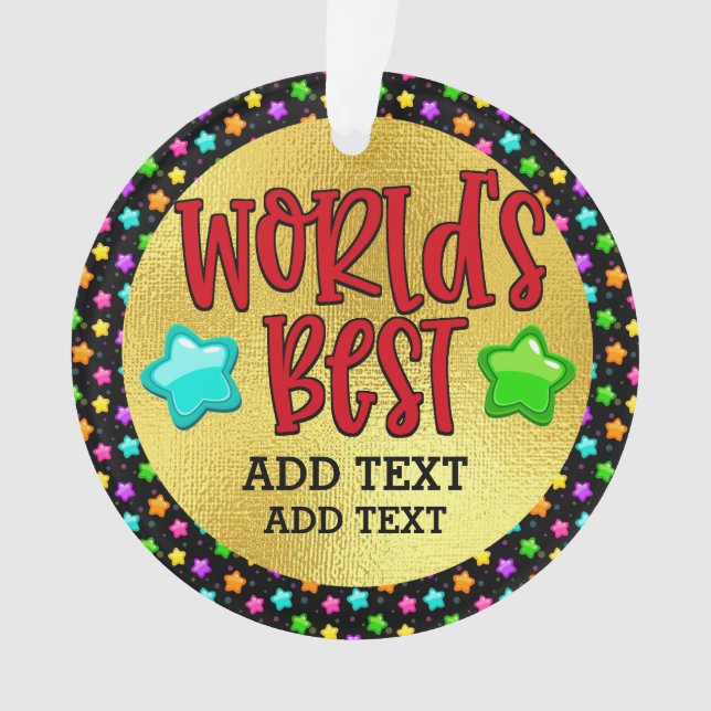 World's Best You Name It Ornament (devant)