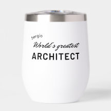 World's Greatest Architect Custom Typography 