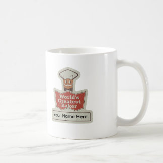 World's Greatest Baker Retro Cartoon Custom Mug