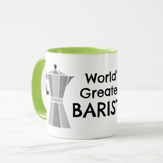 World's Greatest Barista Moka Pot Coffee Mug (Devant gauche)
