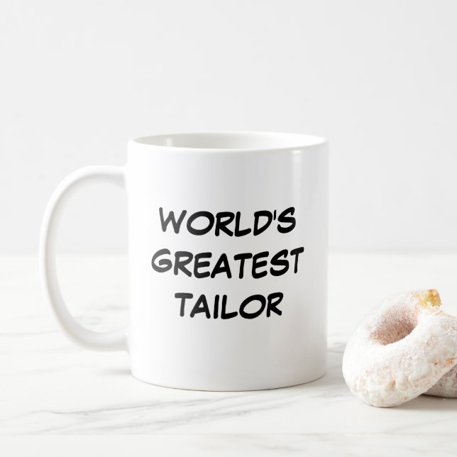 "World's Greatest Tailor" Mug (Avec donut)