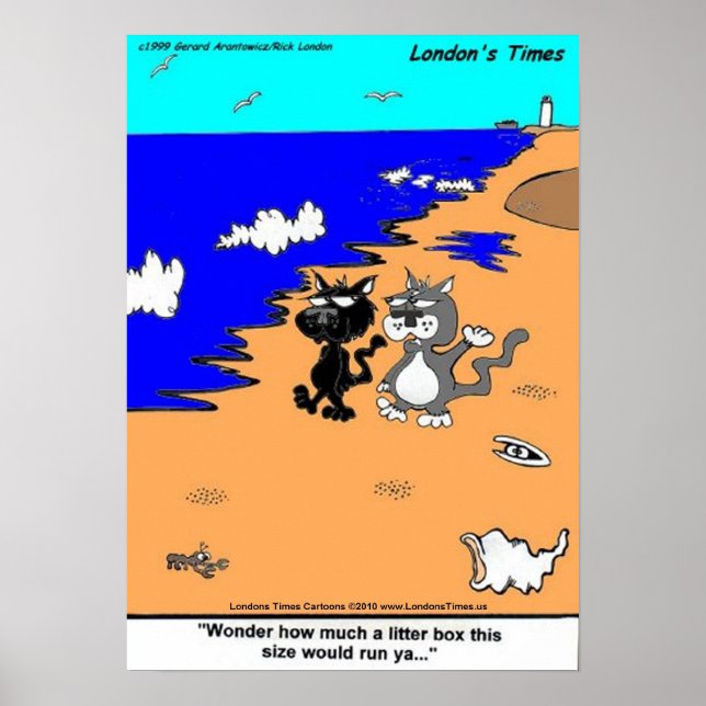 World's Largest Litter Box Funny Art Posters (Devant)
