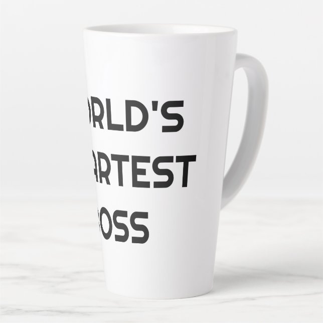 World's Smartest Boss drôle citation grosse tasse  (Angle droit)