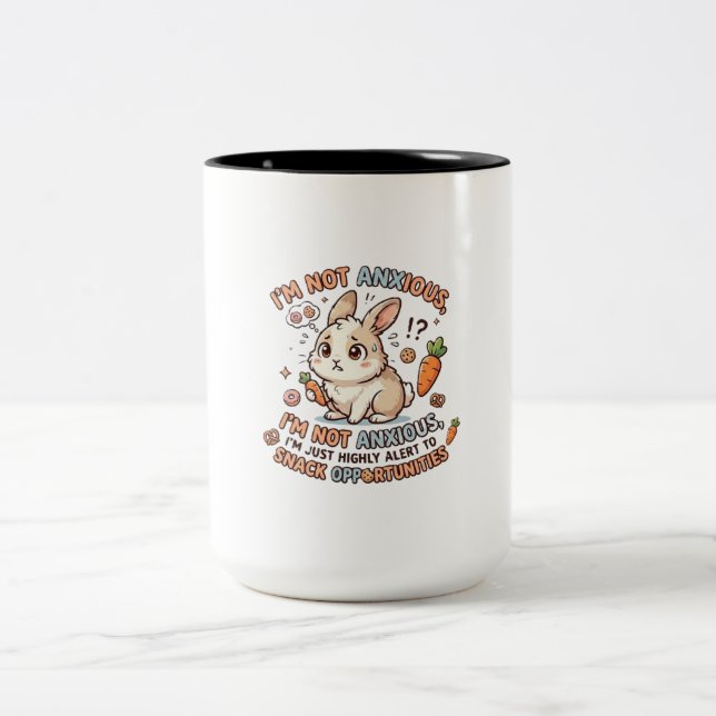 Worried Bunny Snack Alert Mug (Centre)