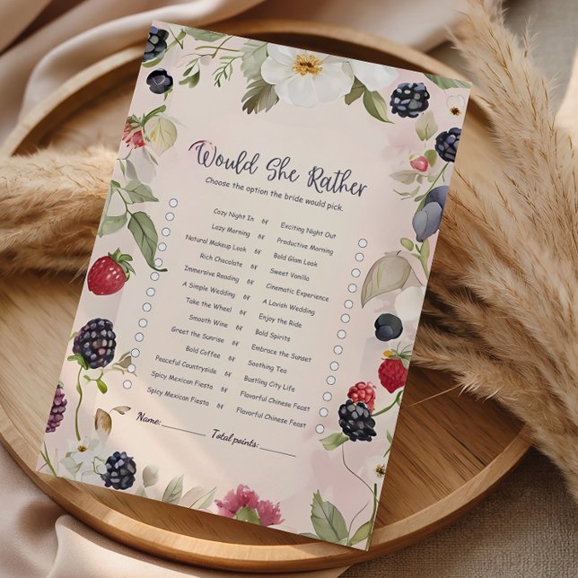 Would She Rather Floral Bridal Game (Créateur téléchargé)