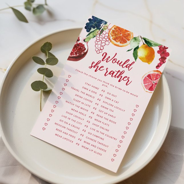 Would She Rather Fruit Off the Market Bridal game (Créateur téléchargé)