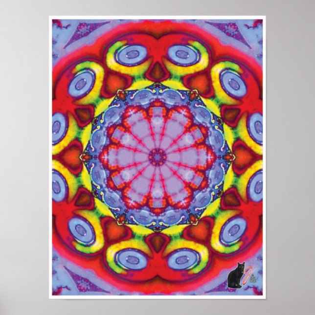 Wowzer Kinetic Collage Kaleidoscope Poster (Devant)