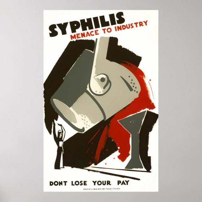 WPA SYPHILIS POSTER c. 1938 (Devant)
