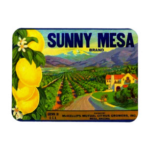 WQ MAGNET : Sunny Mesa Vintage Lable