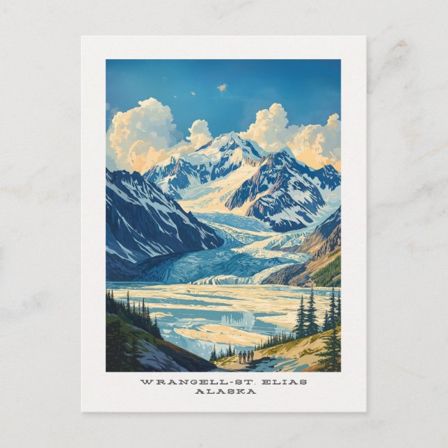 Wrangell-St. Carte postale de voyage du parc natio (Devant)