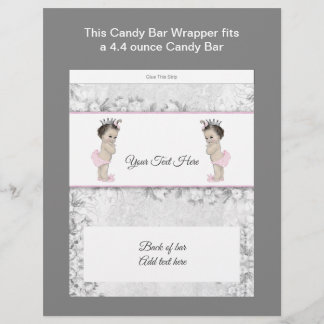 Wrapper bar Baby shower Princess Twin