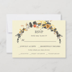 Wreath d'automne   Mariage moderne RSVP choix de r