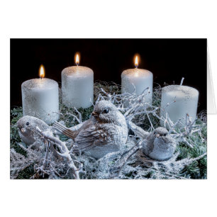 Wreath de l'Avent blanc