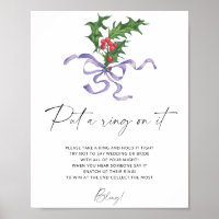 Wreath d'hiver - mettre une bague sur le poster de