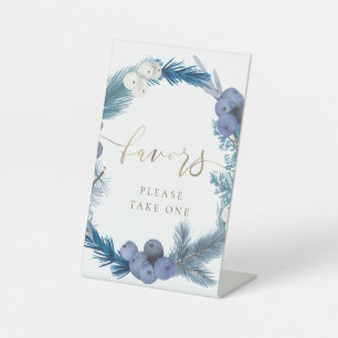 wreath d'hiver : signe de piédestal