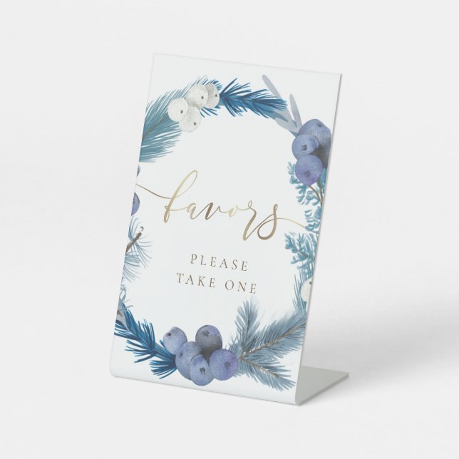 wreath d'hiver : signe de piédestal (Recto)