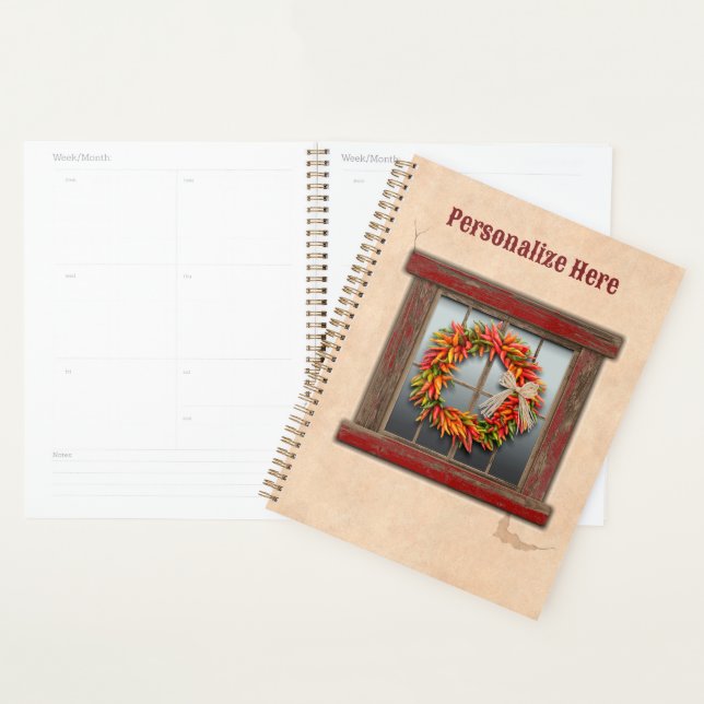 Wreath du sud-ouest du Chili sur une fenêtre en bo (Devant avec enveloppe)