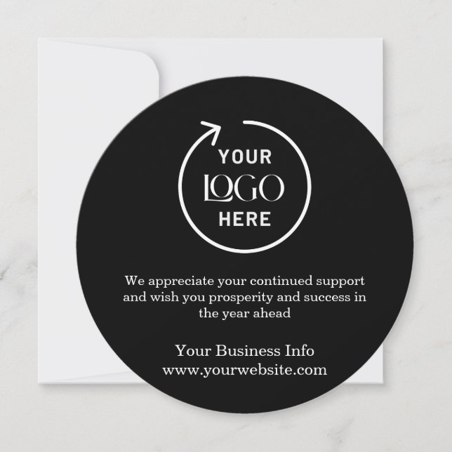 Wreath ronde | Logo d'entreprise Carte noire Holid (Devant)