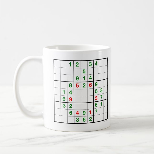 Wreath Sudoku avec puzzle Mug téléchargeable (Gauche)