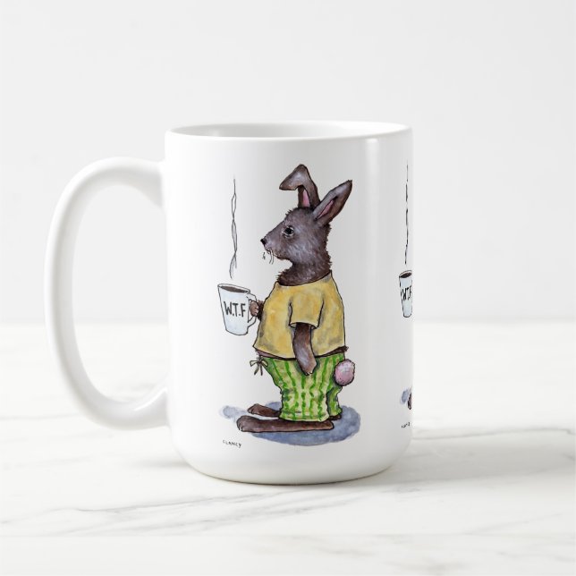 WTF Rabbit Redux mug (Gauche)