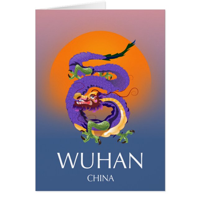 Wuhan China Dragon poster voyage (Devant)