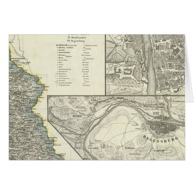 Wurzbourg, Bavière, Ratisbonne (Devant horizontal)