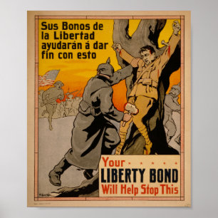 WW1 Liberty bonds  propaganda poster