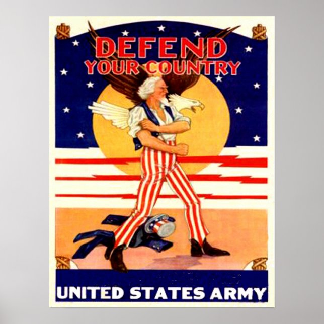 WWII US Army Uncle Sam Poster (Devant)