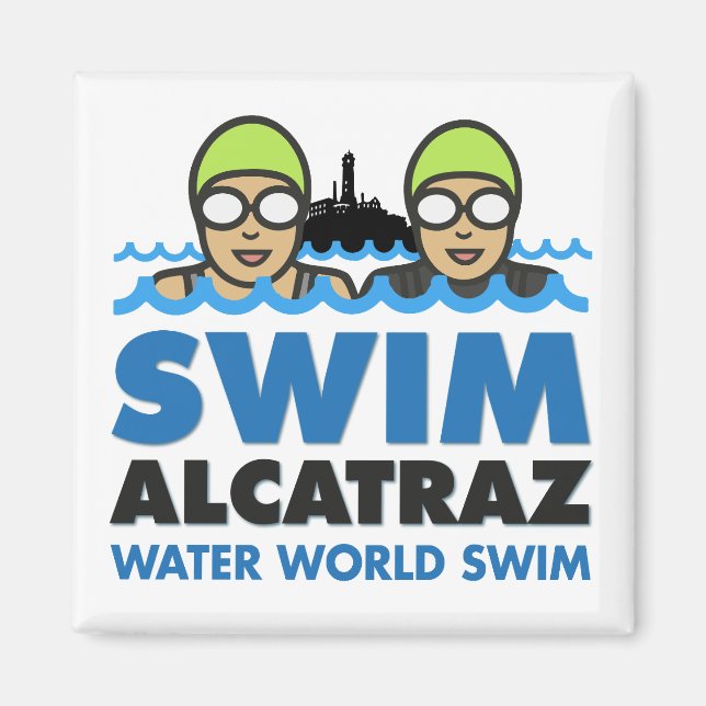 WWS Swim Alcatraz magnet (Devant)