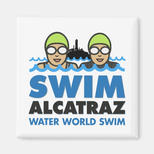 WWS Swim alcatraz magnet (Devant)